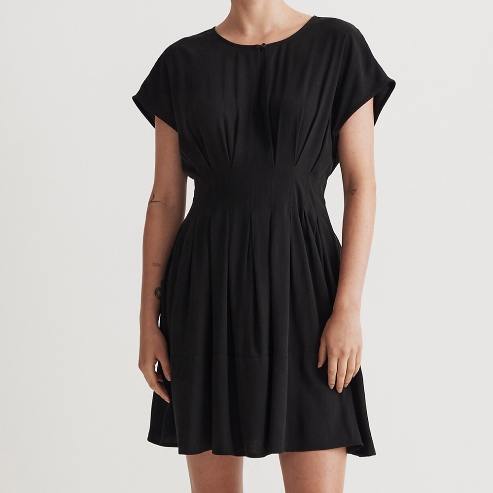 Madewell The Lucie Pleated Mini Dress 0